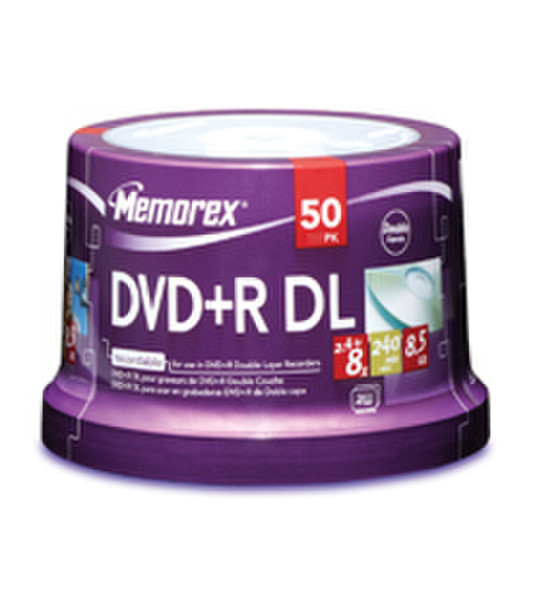 Memorex 8x DVD+R Double Layer 8.5GB DVD+R 50pc(s)