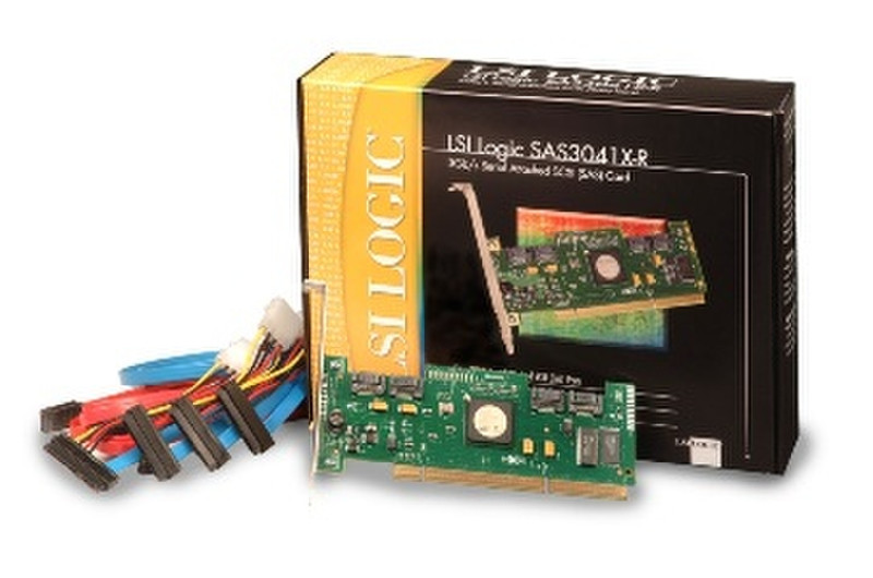 LSI SAS3041X-R 4 Port SAS/SATA RAID Controller interface cards/adapter