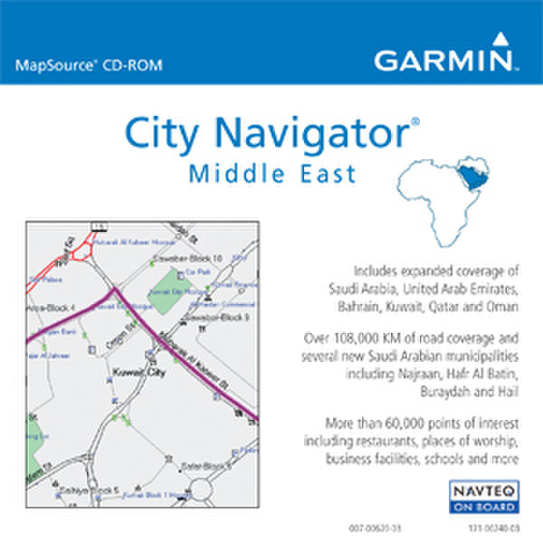 Garmin City Navigator® Middle East