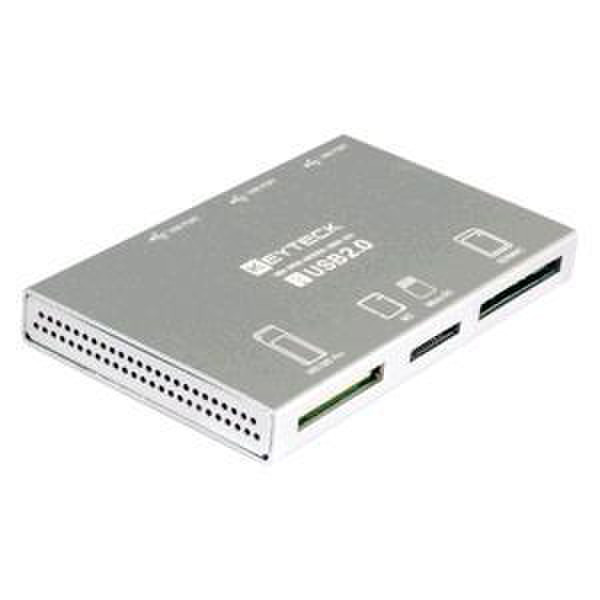 Keyteck CR-502S USB 2.0 Cеребряный устройство для чтения карт флэш-памяти