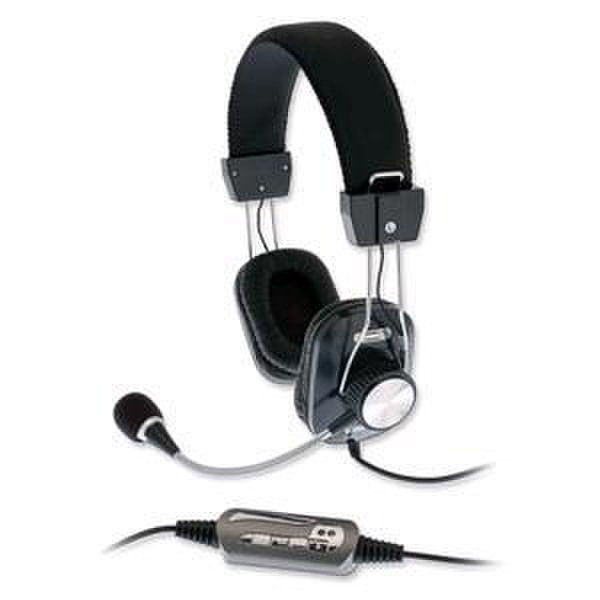 Keyteck MHK-460 USB Binaural Kopfband Schwarz Headset