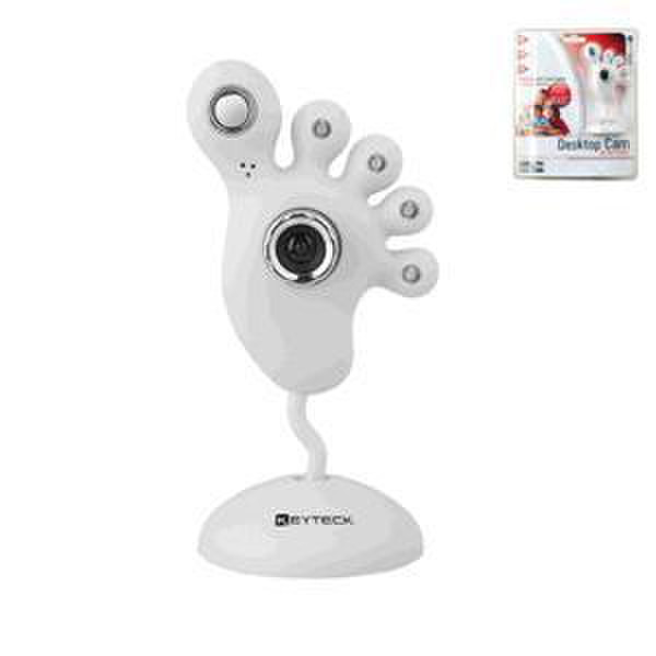 Keyteck WCAM-630 2MP 1600 x 1200Pixel USB Weiß Webcam