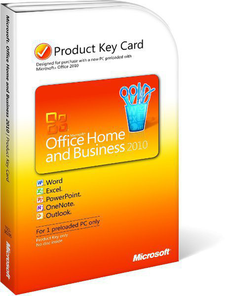 HP Microsoft Office Home & Business 2010 NL PKC 1user(s) Dutch