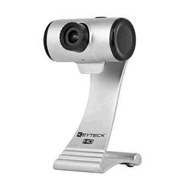 Keyteck WCAM-61 1.3MP 1280 x 720pixels Black,Silver webcam