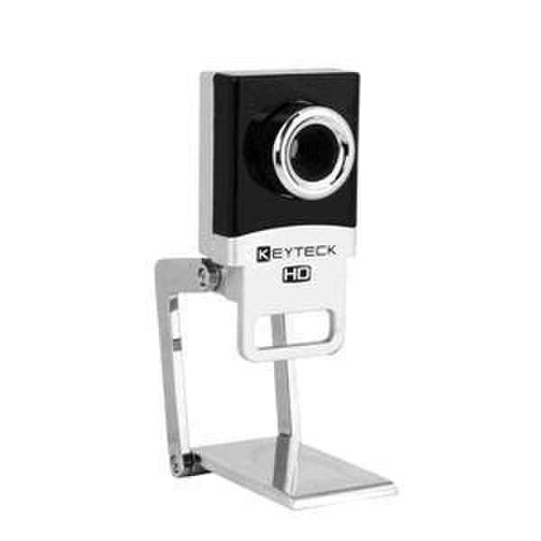 Keyteck WCAM-C2 1.3МП 1280 x 720пикселей Черный, Белый вебкамера