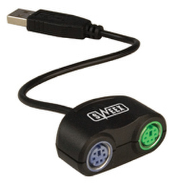 Sweex USB - 2 x PS/2 Cable USB 2 x PS/2 Kabelschnittstellen-/adapter