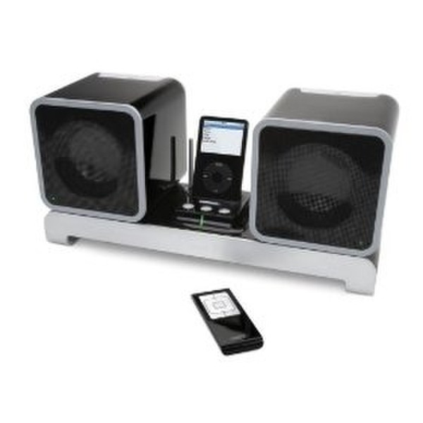 Griffin Evolve Wireless Sound System for iPod 12W Silber Docking-Lautsprecher