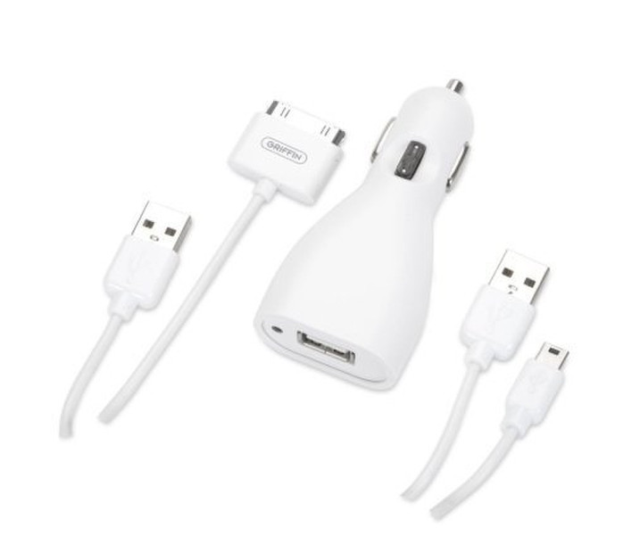 Griffin PowerJolt Auto Charger for iPod/iPhone - White