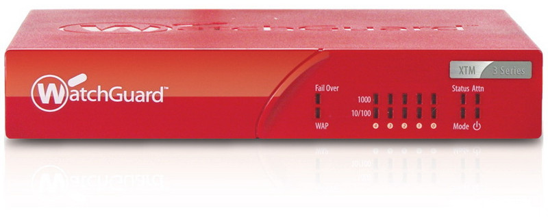 WatchGuard XTM 33 & 1-Y LiveSecurity 850Mbit/s hardware firewall