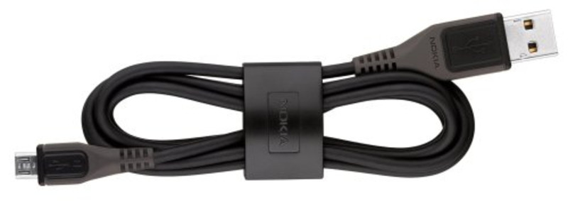 Nokia CA-101 USB A Micro-USB B Черный кабель USB