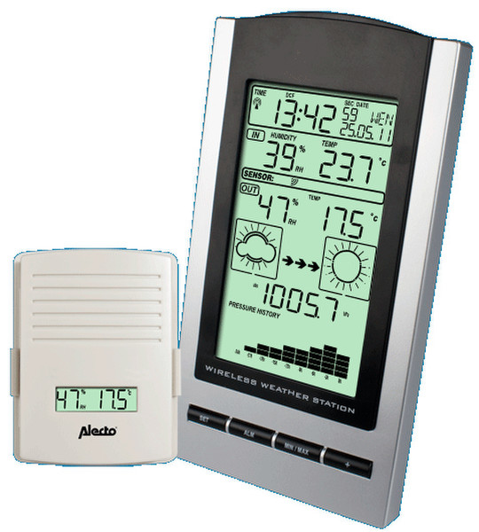 Alecto WS-1400 Black,Silver weather station