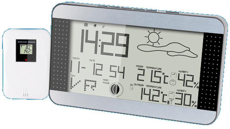 Alecto WS-1700 Black,Silver weather station