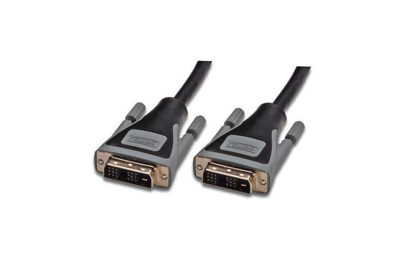 Digitus DK-320103-050-D 5m DVI-D DVI-D Black DVI cable