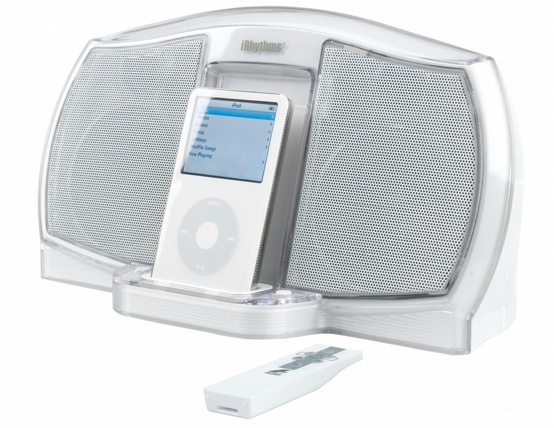 iRhythms Digital Docking iPod Speaker System, White 28W White loudspeaker