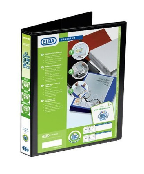 Elba 400008411 Black ring binder