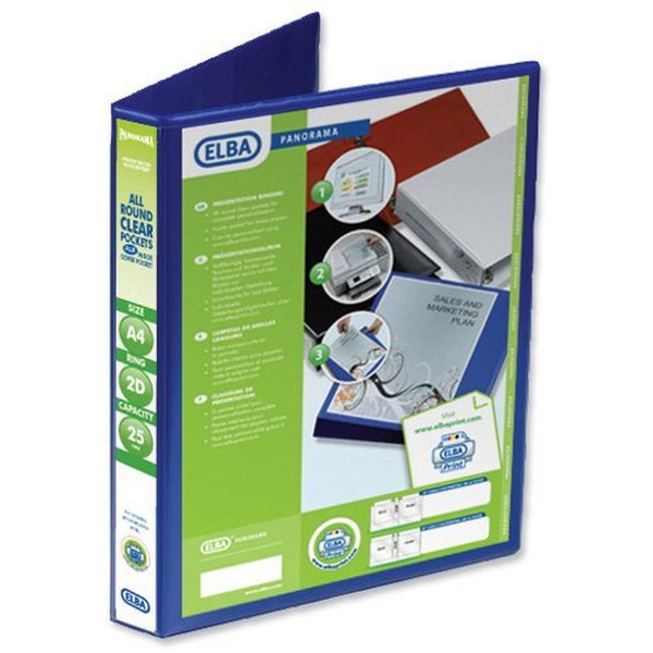 Elba 400008412 PVC Blue ring binder