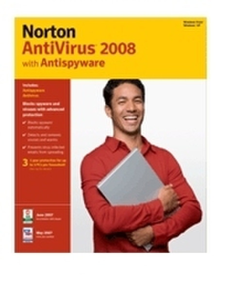 Symantec Norton AntiVirus 2008 1Benutzer Französisch