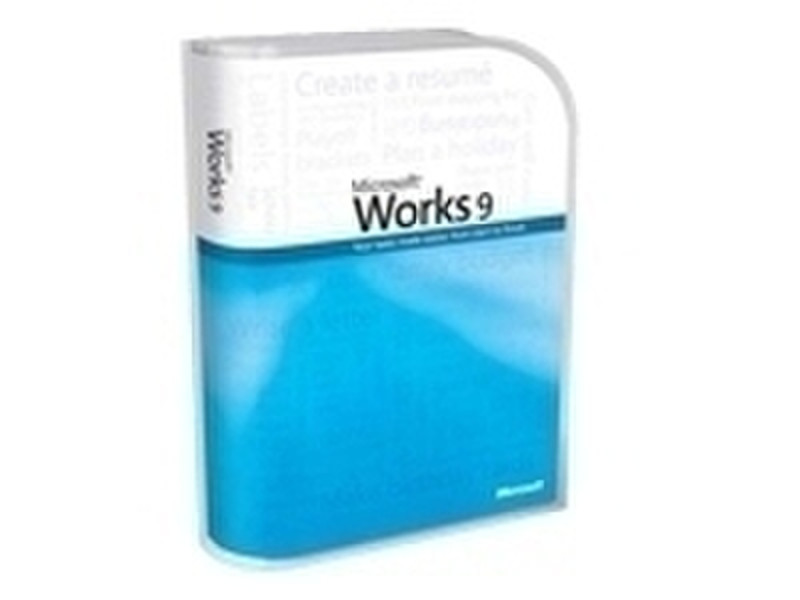 Microsoft Works 9.0, OEM, W32, 1pk, CD, DE 1пользов. DEU