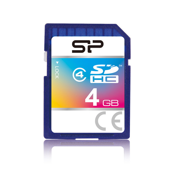 Silicon Power 4GB SDHC CL4 4ГБ SDHC Class 4 карта памяти