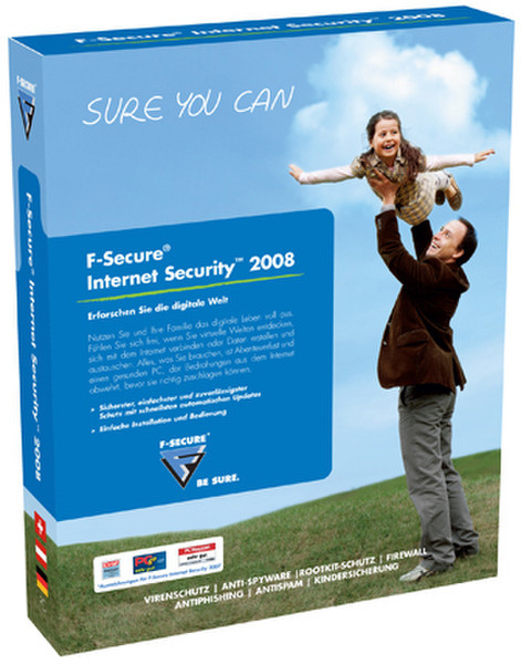 F-SECURE Internet Security 2008 OEM 5user(s) 1year(s) Multilingual