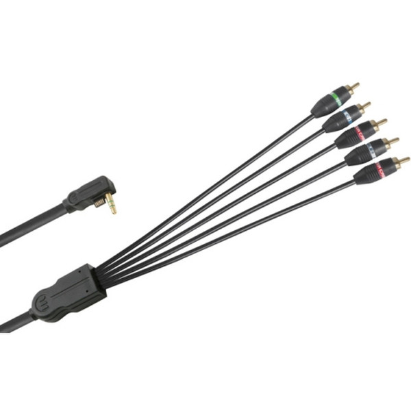 Monster Cable 132332-00 2.4м 5 x RCA 3.5mm Черный адаптер для видео кабеля