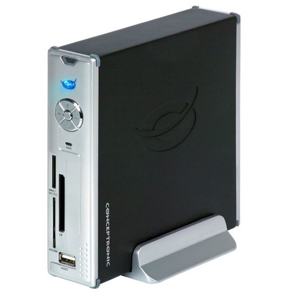 Conceptronic Grab'n'GO 3.5” Multi Media Player - 500GB Schwarz Digitaler Mediaplayer