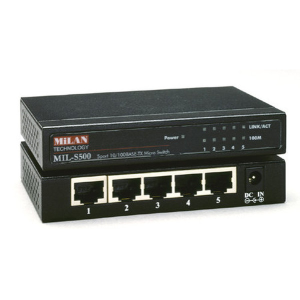 Transition Networks MIL-S500 Unmanaged Black