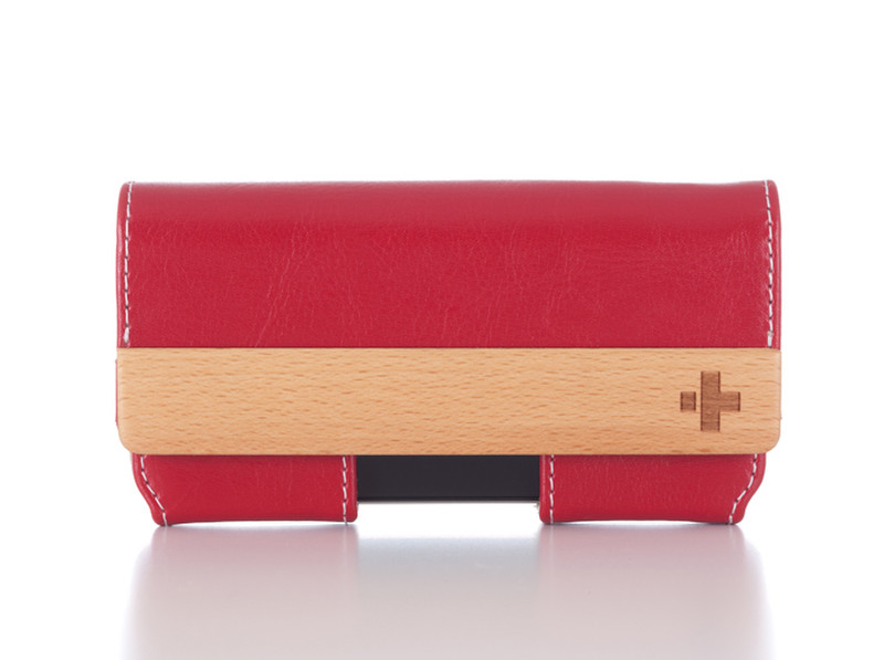 Simplism Belt Clip Style for iPhone 4 Flip case Red