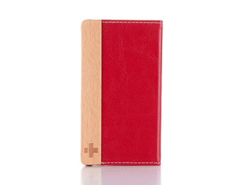 Simplism Flip Note Style for iPhone 4 Flip case Red