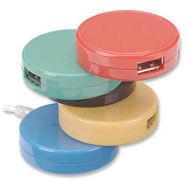 Manhattan Hi-Speed USB Hub 480Мбит/с Разноцветный