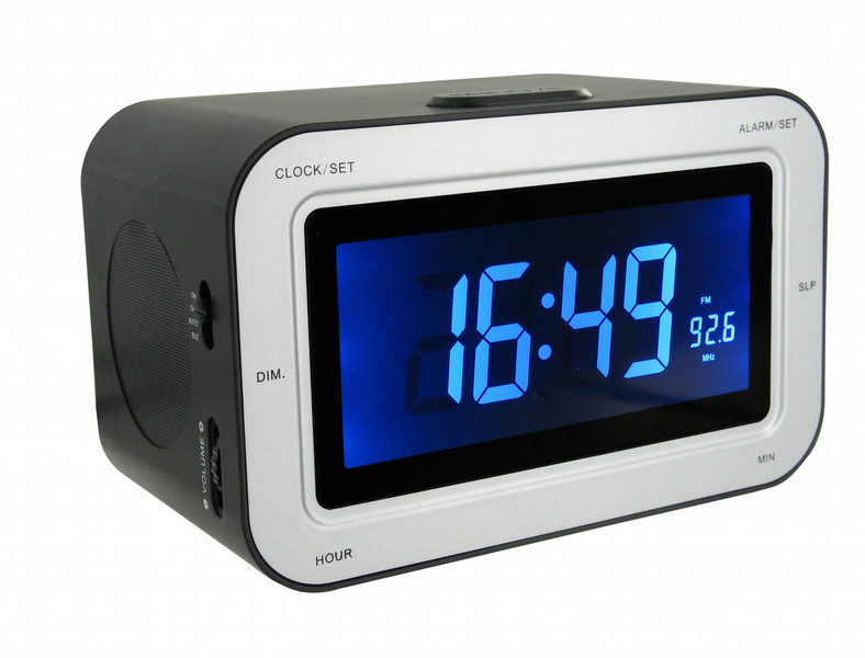 Bigben Interactive RR30 Часы Цифровой Черный, Cеребряный радиоприемник