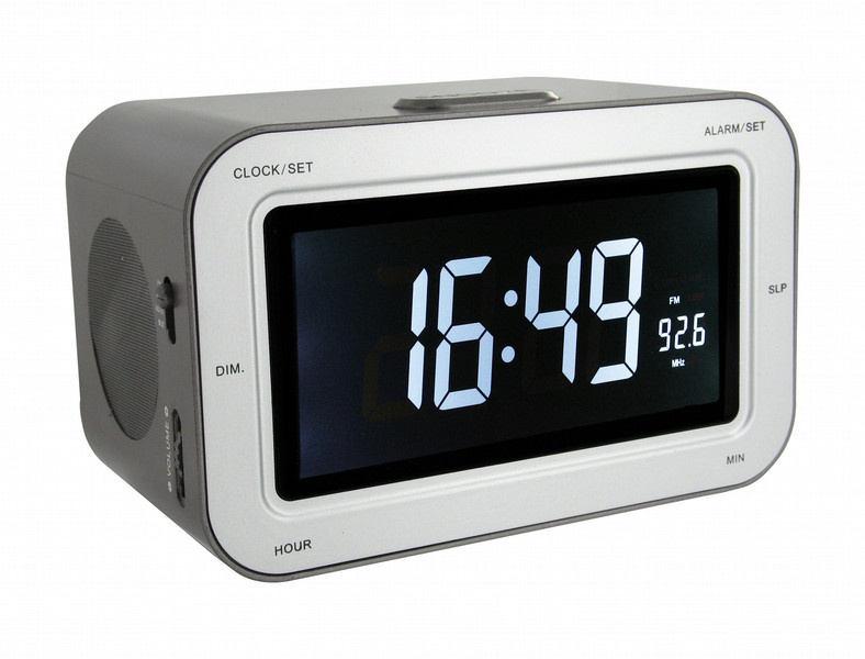 Bigben Interactive RR30 Часы Цифровой Шоколадный, Cеребряный радиоприемник