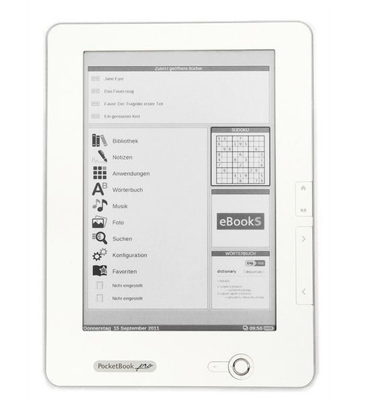 Pocketbook Pro 912 9.7Zoll Touchscreen 2GB WLAN Weiß eBook-Reader