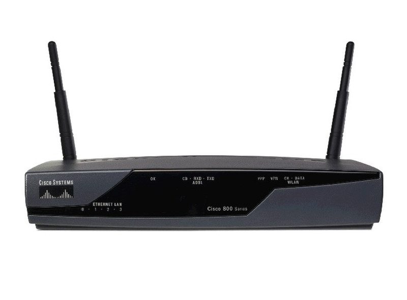 Cisco 877W Fast Ethernet Black wireless router