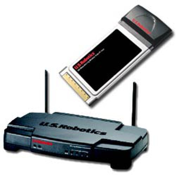 US Robotics USR805452 802.11g Wireless Turbo PC Card and Router проводной маршрутизатор