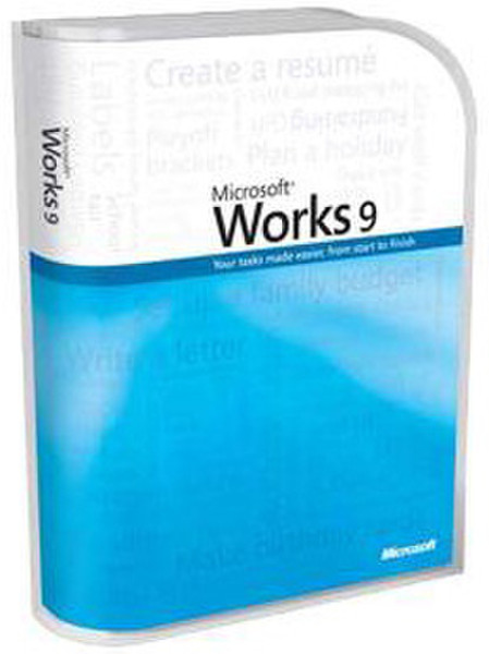 Microsoft Works 9.0, Disk Kit, MVL, CD, DE DEU