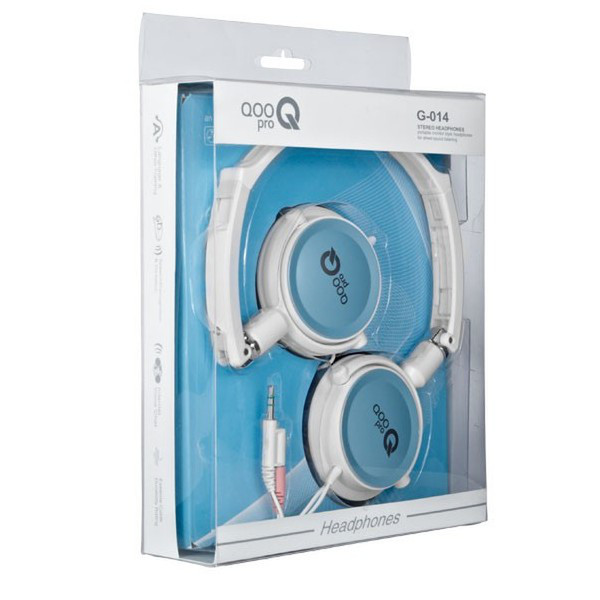 Technaxx QOOpro Stereo G-014A Binaural Kopfband Weiß Headset