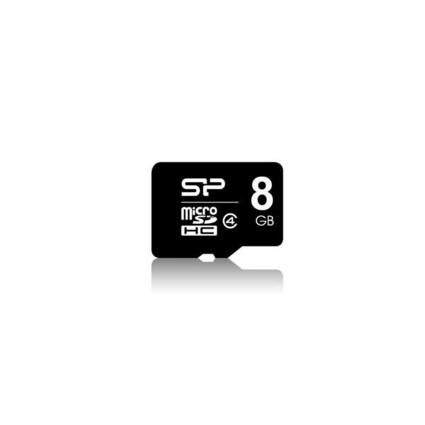 Silicon Power 8GB microSDHC 8ГБ MicroSDHC Class 4 карта памяти