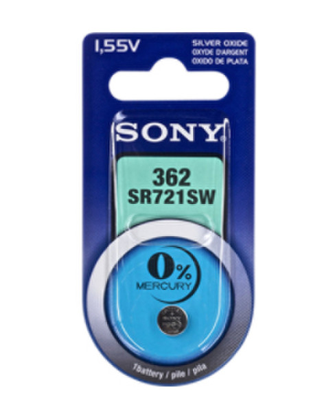 Sony 1 pc Blister Silver Oxide SR721 rechargeable battery