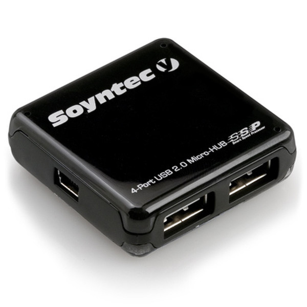 Soyntec Nexoos 360 480Mbit/s Black interface hub