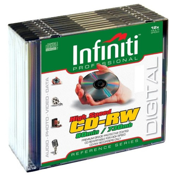 Infiniti CD-RW Professional Reference CD-RW 730MB 10pc(s)