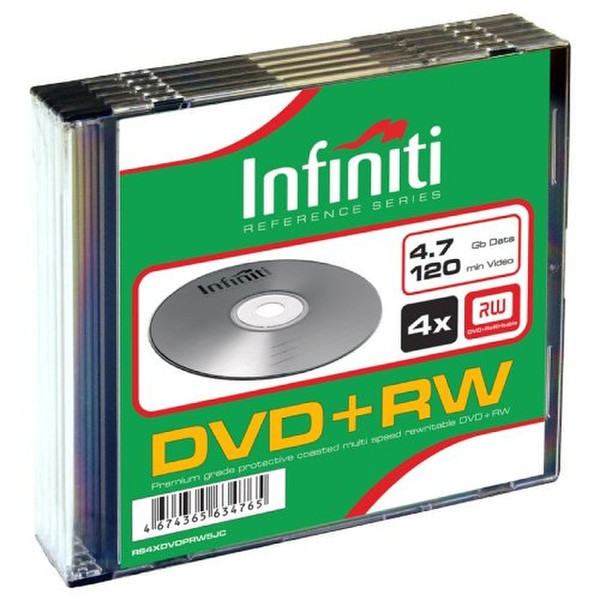 Infiniti DVD+RW Reference Series 5-Pack 4.7GB DVD+RW 5pc(s)