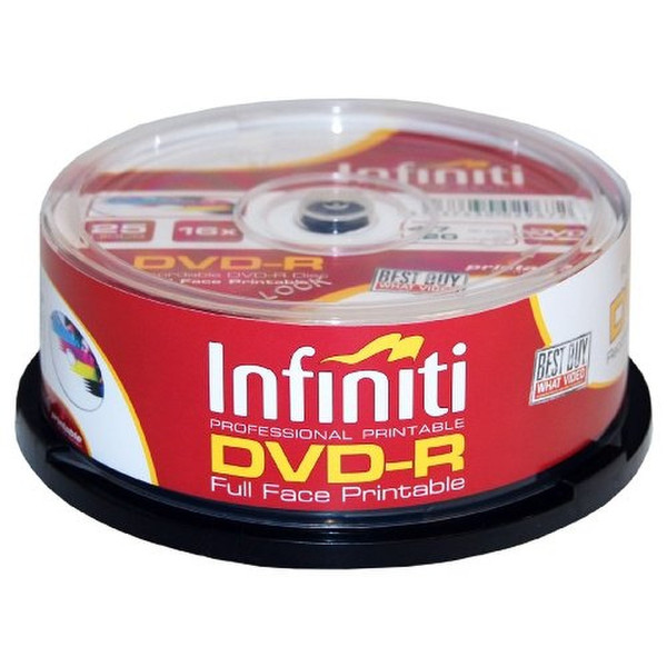 Infiniti Pro Full Face Printable DVD-R 4.7GB DVD-R 25pc(s)
