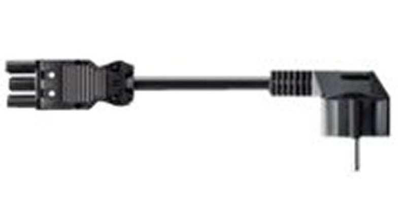 Bachmann H05VV-F 3G 1.5 mm² 1.5m 1.5m CEE7/4 Schuko GST18/3 Black power cable