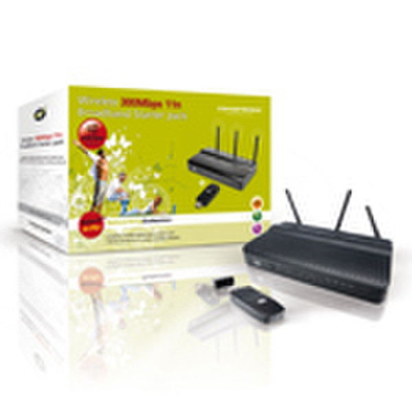 Conceptronic Wireless 300Mbps Broadband Starter pack wireless router