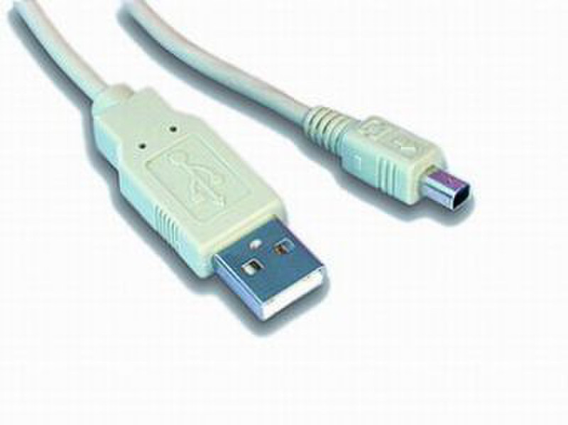 Gembird 1.8m USB 2.0 1.8м USB A Mini-USB A Белый