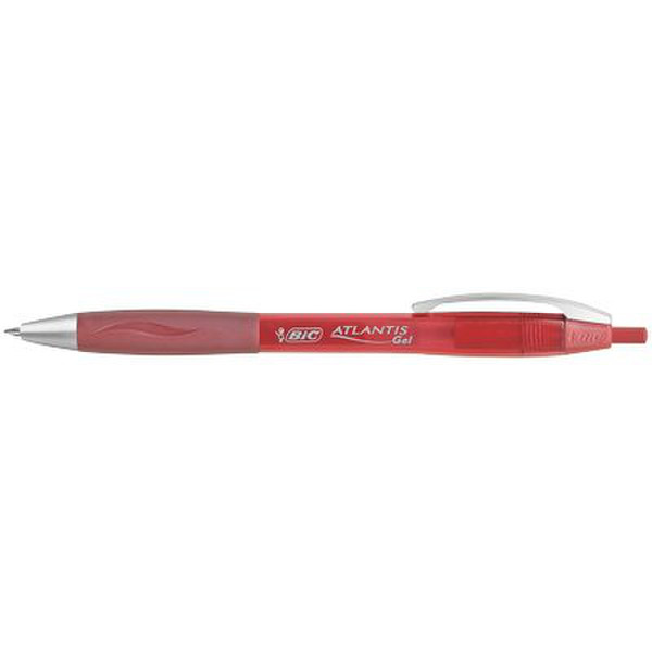 BIC Atlantis Premium Einziehbar Rot 12Stück(e)