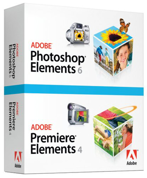 Adobe Photoshop Elements + Premiere Elements 6 & Premiere Elements 4, Disk Kit, NL