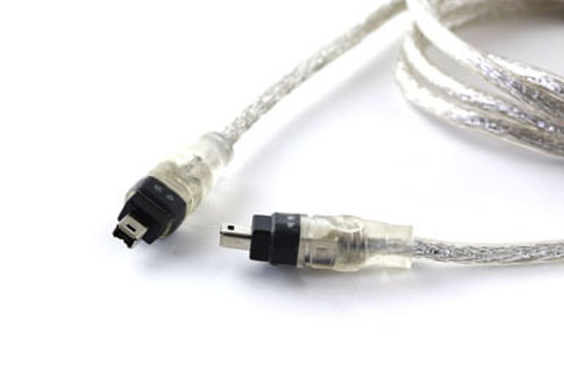 IPOINT IEEE 1394 Firewire 1.5m 4-p 4-p Transparent Firewire-Kabel