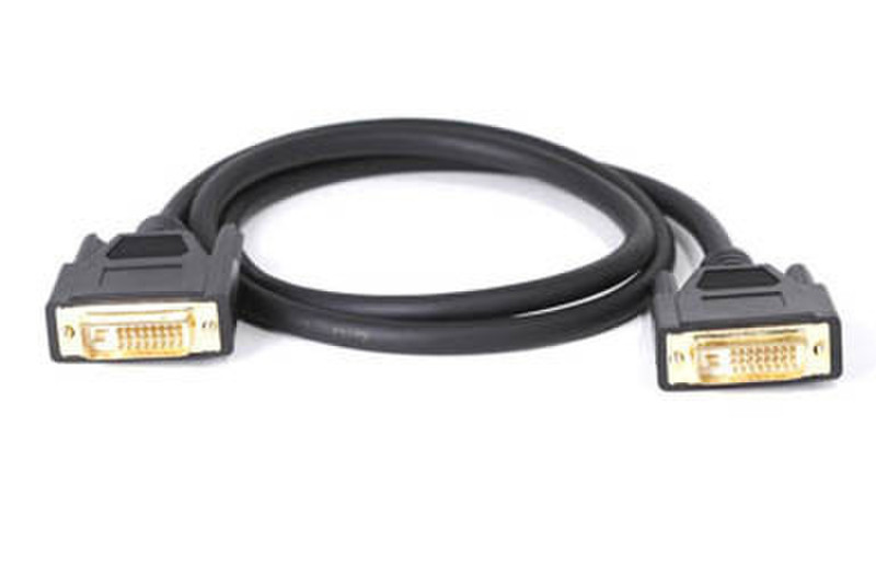 IPOINT DVI Cable 2m DVI-D DVI-D Schwarz DVI-Kabel
